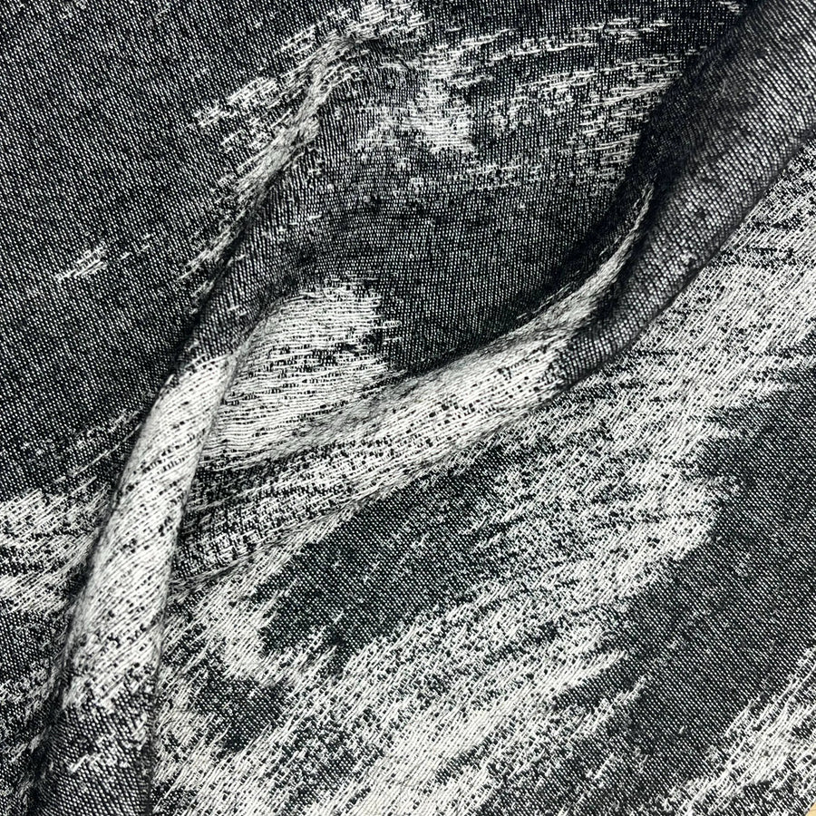 Deep blue-grey fabric with a soft texture