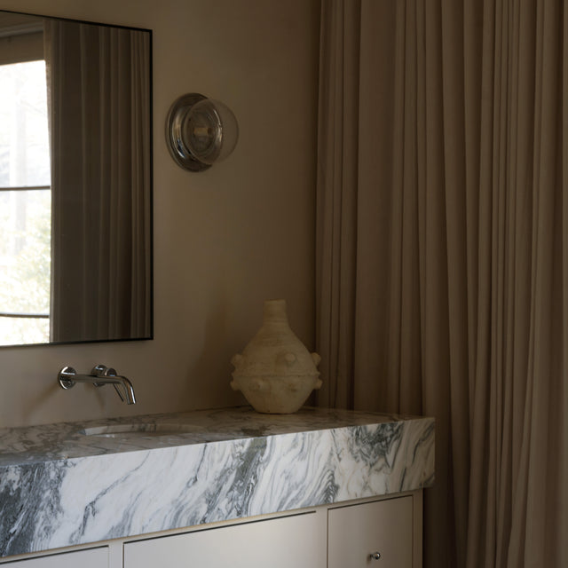 Lyra | 100% Blackout Drapery fabric and drape detail