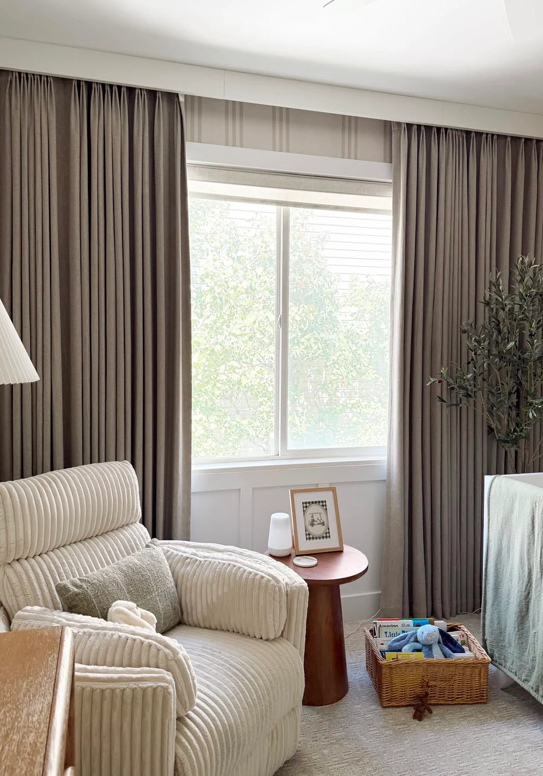 Nursery Reading Corner - Livia Linen Drapery
